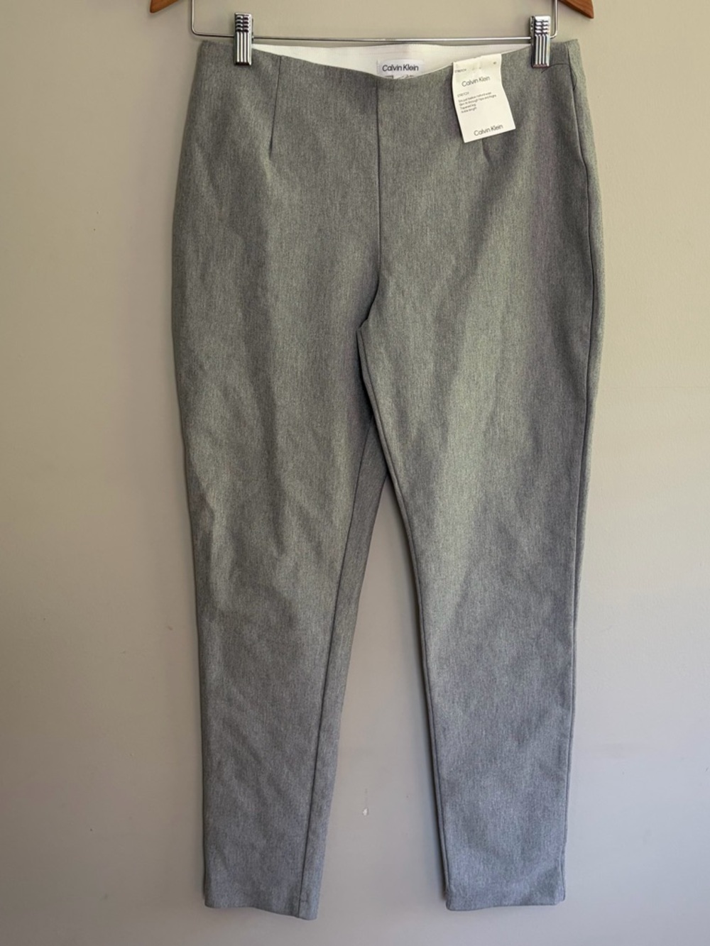 Calvin Klein Women's Gray Highline Ankle Length Dress Pants Size 10